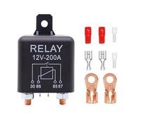 HISports Relais 12 V 200 A,Relais de Voiture pour Moteur de Voiture à Usage intensif,Car Starter Heavy Duty de Split Charge avec 2 Pin Empreinte + 2 Terminal pour Car Truck Motor Automotive Boat ZL180