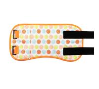 Hispour Castor Foie Detox Oil Pack, bande élastique réglable en velco et design anti-fuite d'huile en coton de bambou doux pour la peau et tissu PUL imperméable (Dots World)