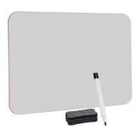 Hisredsun 1 Pack Mini Tableau Blanc, 21 X 29,7 cm Petit Tableau blanc Effacable, Double Face Tableau Blanc Avec 1 Stylo Et 1 Gomme, Portable TableauBlanc Pour Les étudiants Et Les Salles De Classe