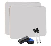Hisredsun 2 Pack Petit Tableau Blanc Effaçable à Sec, 21 X 29,7cm Ardoise Blanche Effacable,Double Face Mini Tableau Blanc Avec 2 Stylos Et 2 Gommes,Portables Durables Pour Etudiants, Salle De Classe
