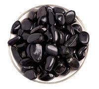 Hisredsun 950g Pierres Décoratives Noires,1-2cm, Galets Polis Naturels