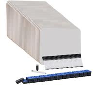 Hisredsun Lot De 32 Mini Tableaux Blancs, 21 X 30 cm Double Face Ardoise Blanche Effacable Avec Stylos Et Gommes, Portables Et Durables Petits Tableaux Blancs Effaçables à Sec, Pour étudiants, Salle
