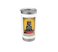 Hiss Majesty Cat Tarot Boîte à litière pour chat Gobelet isotherme en acier inoxydable double paroi