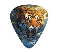 Hissing Tiger Lot de 12 médiators de guitare 3 épaisseurs différentes pour une variété d'instruments