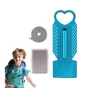Hisson de survie de la sécurité, sifflet de sécurité en aluminium,Tubes doubles en aluminium High Decibel Outdoor Survival Whistle avec longe - Équipement de sauveteur pour pour le kayak de pêche en s