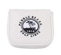 HISTAR Pebble Beach Housse de putter de golf en forme de maillet avec fermeture magnétique pour Scotty Cameron (Blanc)