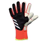 HISTARSTORE5 Gants de gardien de but de football, forte adhérence, antidérapants et respirants pour adultes et enfants (noir orange, 8)