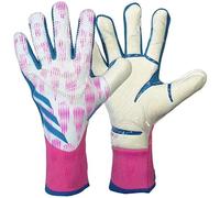 HISTARSTORE5 Gants de gardien de but de football, forte adhérence, antidérapants et respirants pour adultes et enfants (rose, 8)