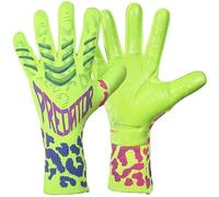 HISTARSTORE5 Gants de gardien de but de football, gants d'entraînement à forte adhérence, antidérapants et respirants pour adultes et enfants (jaune vert, 6)