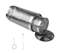 Histeaa 2 Pièces Barbecue Roulant Grill Panier BBQ Net Tube Grill Panier Feu de Camp Grille Voyage Camping Pique-Nique BBQ Accessoires-A