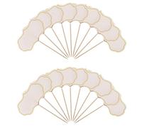 Histeaa 50 Pièces Tableau Cupcake Toppers Pics Planche de Charcuterie Étiquettes de Buffet Étiquette Alimentaire Vierge Cure-Dents Drapeau Apéritif Signes B 9 X 15 cm