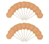 Histeaa 50 Pièces Tableau Cupcake Toppers Pics Planche de Charcuterie Étiquettes de Buffet Étiquette Alimentaire Vierge Cure-Dents Drapeau Apéritif Signes A 9 X 15 cm