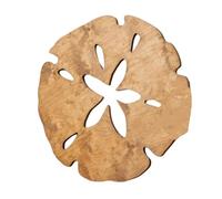 Histeaa Décor Mural en Forme de Dollar de Sable, Décoration Murale Ronde en Bois, Décoration Murale en Forme de Dollar de Sable, Décoration à Suspendre, Marron S