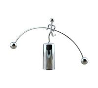 Histeaa Grand Ornement D'Équilibre de Petits Gens de Fer à Une Jambe, Décoration de Fer de Bureau