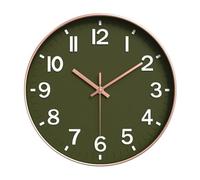Histeaa Horloge Moderne Silencieuse pour Mur, Horloge Murale avec Chiffres 3D pour Cuisine, Chambre à Coucher, Salon, Bureau, Salle de Classe, DéCoration Couleur 8