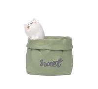 Histeaa Jardin Rétro Imitation Papier Sac Forme Résine Succulente Pot de Fleur Bureau Décoration Stockage Pot de Fleur C