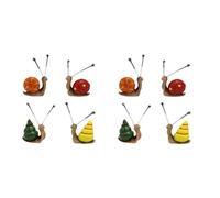 Histeaa Mini Décoration de Bonsaï de Sculpture D'Escargot, Artisanat de Résine de Décoration de Maison, Décoration Extérieure, Décorations de Jardin