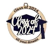 Histeaa Ornement Personnalisé de Nom de Remise des Diplômes, 2024, Université, Diplôme Universitaire, Ornement de Diplômé du Secondaire C