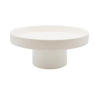 Histeaa Plateau de Cosmétiques de Parfum de Fruits D'Abs Noir Blanc Rond Plateau Décoratif Organisateur Panneau de Décoration de Panneau de Rangement SimpleA