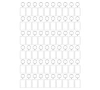 Histeaa Porte-Clés Photo à Clipser, Insert Personnalisé, Photo-Acrylique, Porte-Clés Vierge Transparent