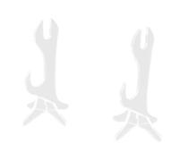 Histeaa Présentoir à baguette à 2 niveaux pour sabre laser - Étagère de table pour tenir des baguettes et sabres laser - Transparent