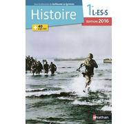 Histoire 1re L-Es-S - Livre De L'élève - Edition 2016