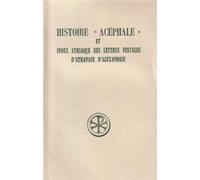 Histoire acéphale et Index syriaque des lettres festales d'Athanase d'Alexandrie