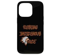 Histoire américaine du Visage autochtone au Repos Coque pour iPhone 13 Pro