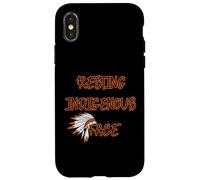 Histoire américaine du Visage autochtone au Repos Coque pour iPhone X/XS