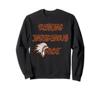 Histoire américaine du Visage autochtone au Repos Sweatshirt