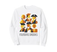 Histoire américaine géométrique Abstraite des Papas fondateurs Sweatshirt