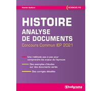 Histoire - Analyse de documents: Concours commun IEP 2021
