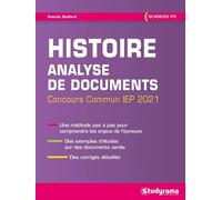 Histoire, Analyse De Documents - Concours Commun Iep - Edition 2021