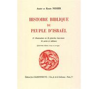 Histoire biblique du peuple d'Israel - André Neher - Claire Maisonneuve Librairie Maisonneuve - Livre