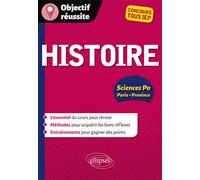Histoire - Concours d'entrée Sciences Po Paris et Province - Fabien Benezech - Ellipses - broché - Scolaire / Universitaire