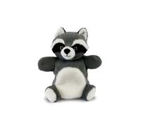 Histoire D’Ours - Marionnette Doudou Peluche Raton Laveur 24 cm - Collection Podcoll - Doudou Tactile à Animer pour Bébé - Peluche Interactive Douce - Idée Cadeau Naissance Mixte - HO3371