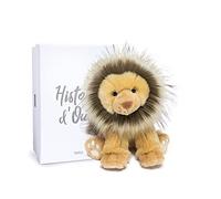 HISTOIRE D’OURS - Peluche Kenya Le Lion 25 cm Marron - Collection Terre Sauvage - Pour Bébé Et Enfant Dès La Naissance - Présentée En Boîte Cadeau - Idée Cadeau Anniversaire Ou Naissance - HO3051