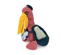 Histoire D’Ours - Peluche Pélican 34 cm - Collection TRÉSORS Marins - Doudou Original dès la Naissance - Jouet Éveil Tactile aux Couleurs Vives - Compagnon Déco Mixte pour Enfant - HO3260