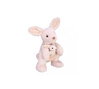 HISTOIRE D’OURS - Peluche Sidney Le Kangourou 30 cm Beige - Collection Terre Sauvage - Avec Bébé Kangourou En Poche - Peluche Pour Bébé Et Enfant Dès La Naissance - Jolie Boîte Cadeau Incluse - HO3059