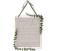 Histoire d'amour 'Règles pour la vie' plaquette WD2358 (Taille unique) (Blanc)