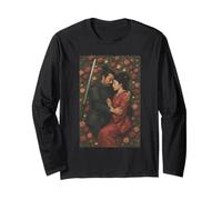 Histoire d'amour samouraï japonais avec roses et Katana Manche Longue