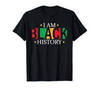 Histoire de I Am Black - Droits civils - Émancipation des Noirs T-Shirt Graphique avec Valeur