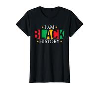 Histoire de I Am Black - Droits civils - Émancipation des Noirs T-Shirt Graphique avec Valeur