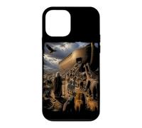 Histoire de la Bible épique Graphique chrétien - Animaux Noé et Arche Coque pour iPhone 12 Mini