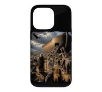 Histoire de la Bible épique Graphique chrétien - Animaux Noé et Arche Coque pour iPhone 13 Pro