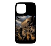 Histoire de la Bible épique Graphique chrétien - Animaux Noé et Arche Coque pour iPhone 13 Pro Max