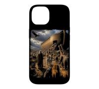 Histoire de la Bible épique Graphique chrétien - Animaux Noé et Arche Coque pour iPhone 14