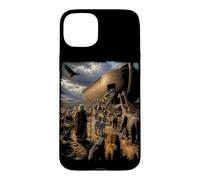 Histoire de la Bible épique Graphique chrétien - Animaux Noé et Arche Coque pour iPhone 15 Plus