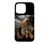 Histoire de la Bible épique Graphique chrétien - Animaux Noé et Arche Coque pour iPhone 15 Pro Max