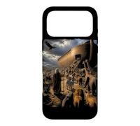 Histoire de la Bible épique Graphique chrétien - Animaux Noé et Arche Coque pour iPhone 17 Pro Max